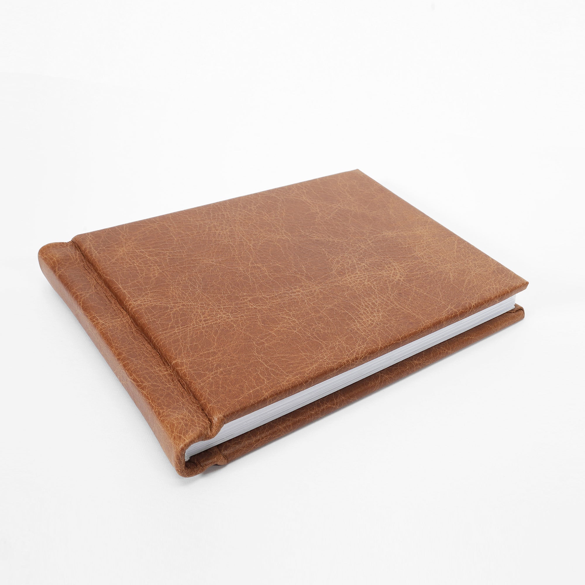 Deluxe Genuine Leather Slip-in Album - Vintage Brown