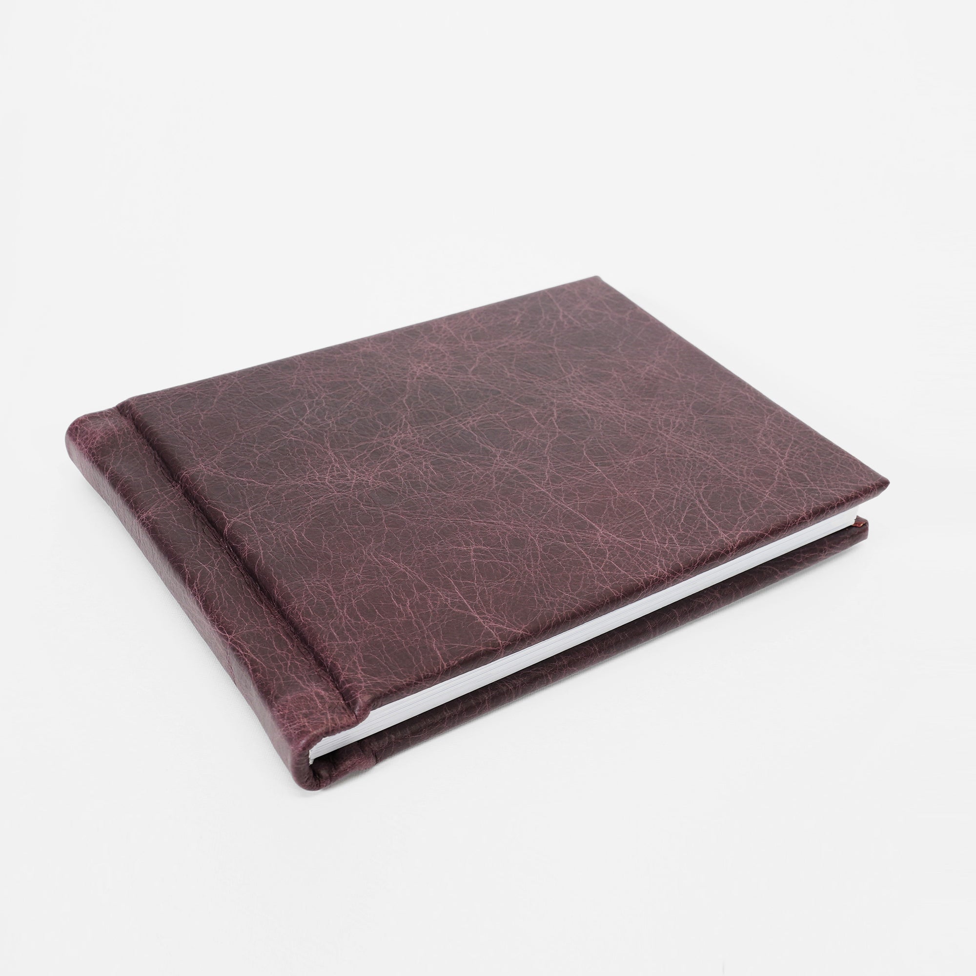 Deluxe Genuine Leather Slip-in Album - Wine