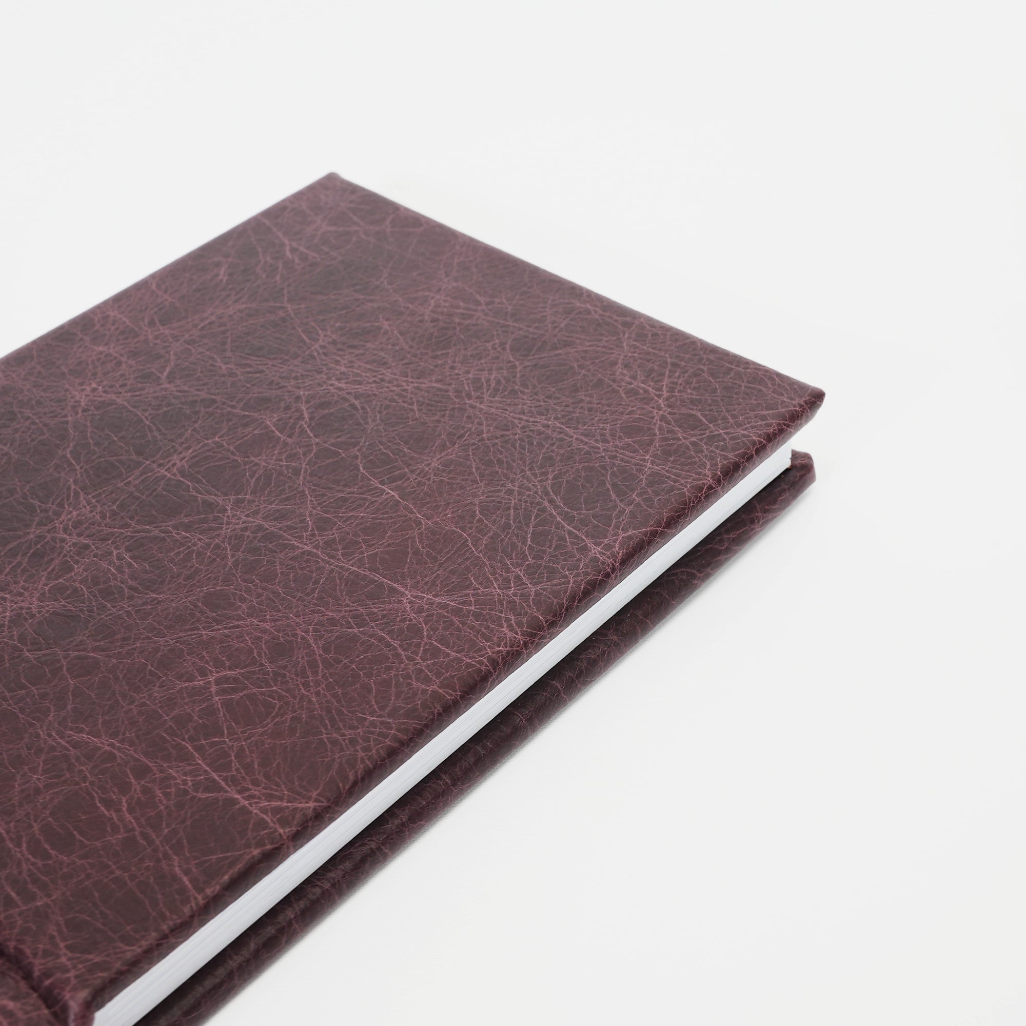 Deluxe Genuine Leather Slip-in Album - Wine