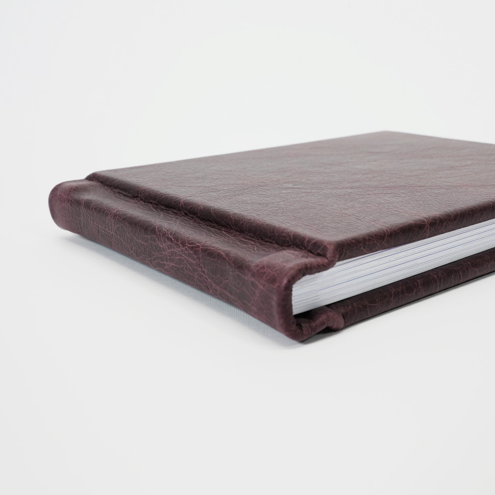 Deluxe Genuine Leather Slip-in Album - Wine