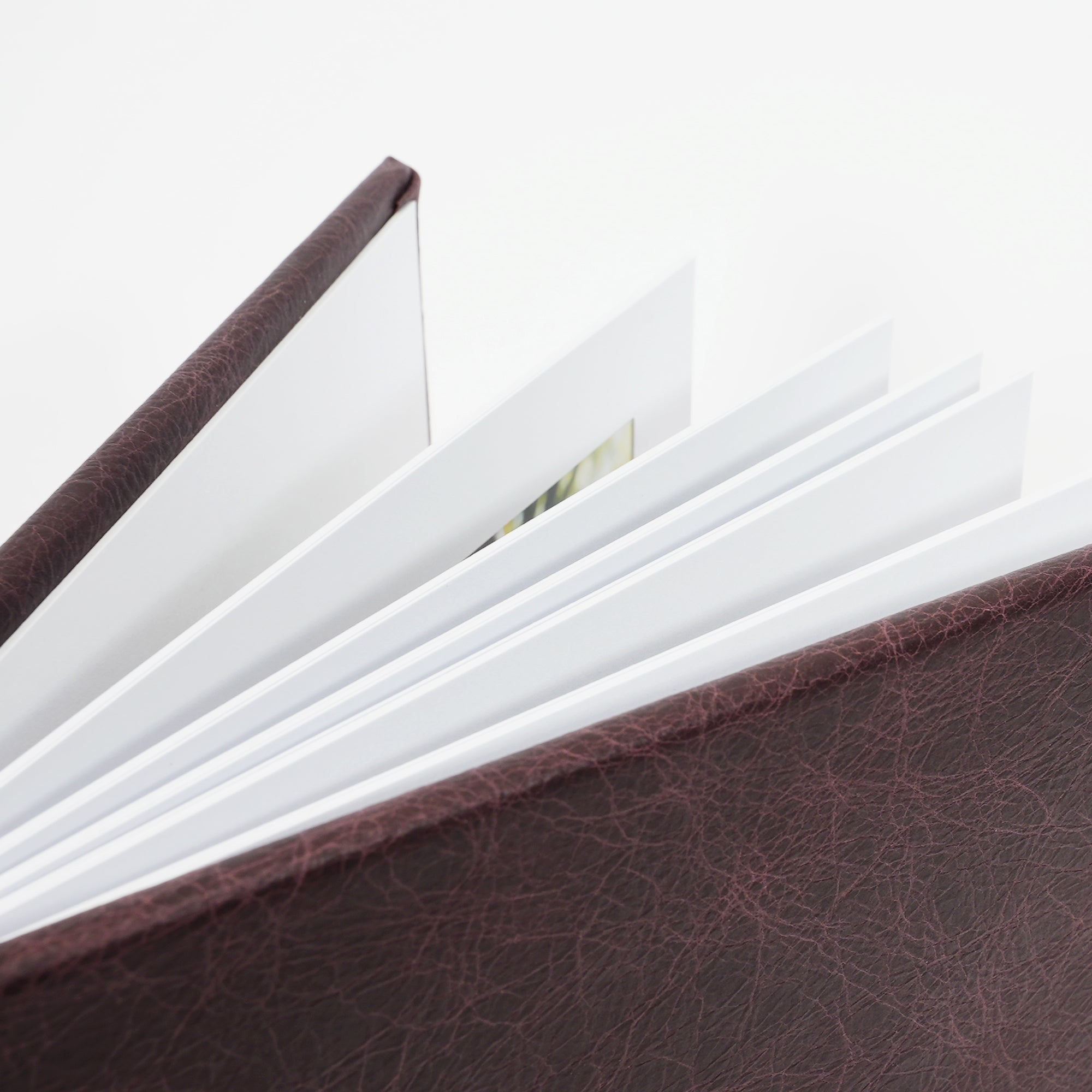 Deluxe Genuine Leather Slip-in Album - Wine