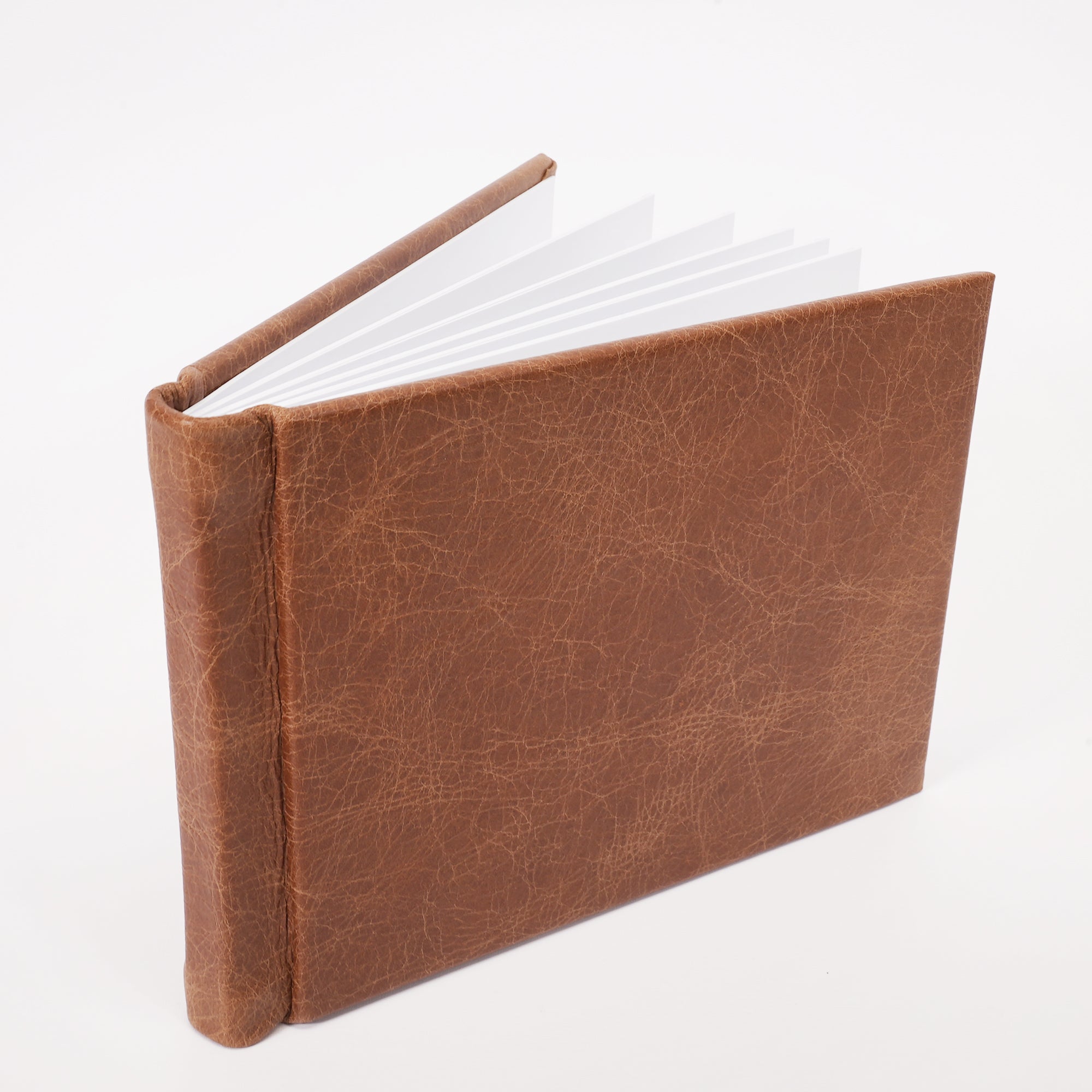 Deluxe Genuine Leather Slip-in Album - Vintage Brown