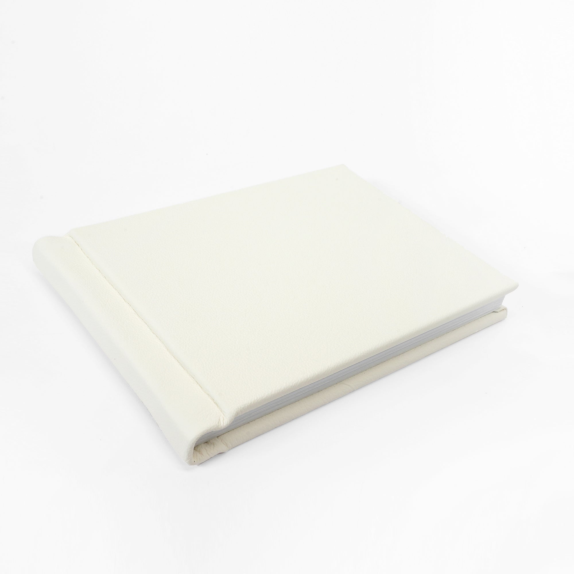 Genuine Leather Slip-in Album - Ivory White