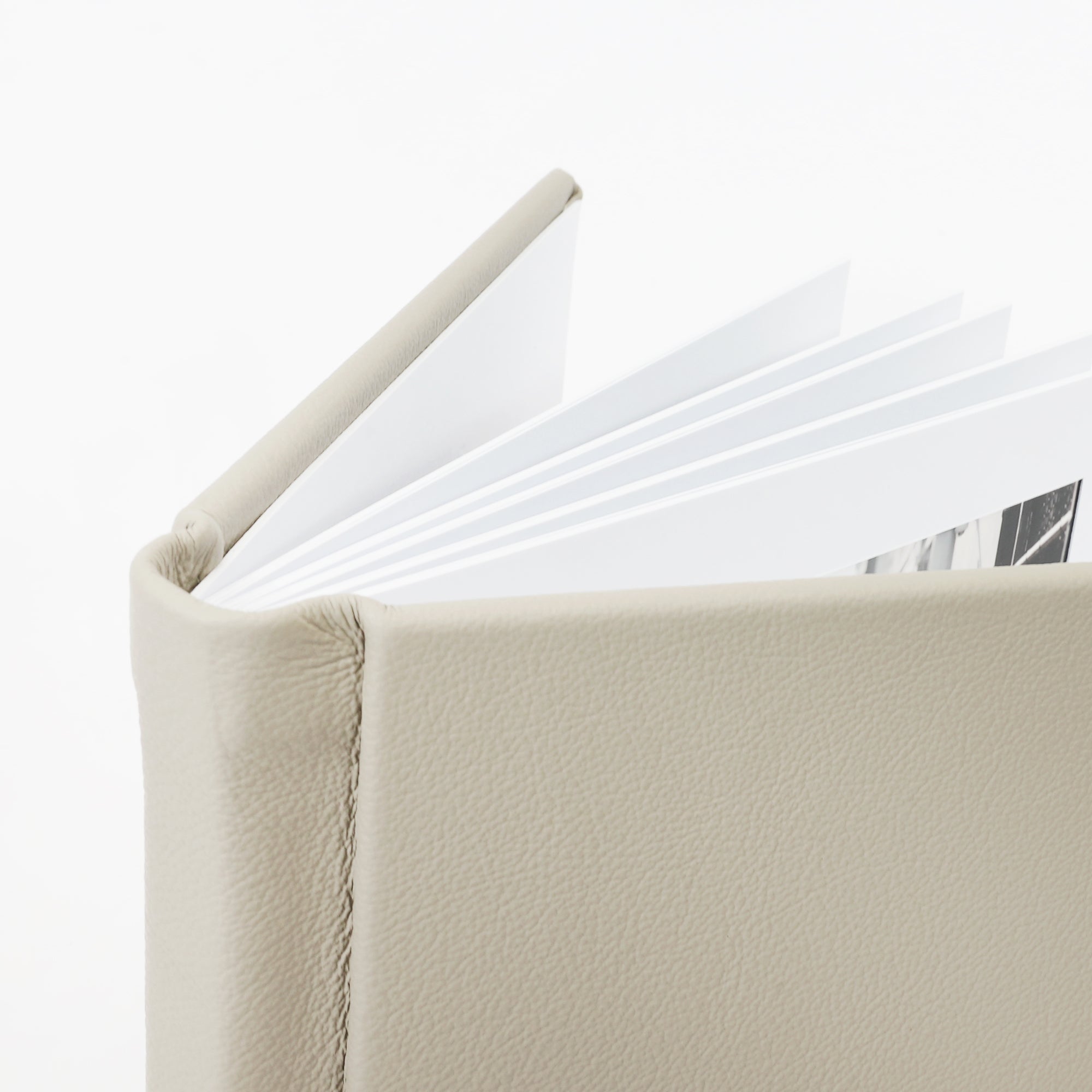 Genuine Leather Slip-in Album - Beige