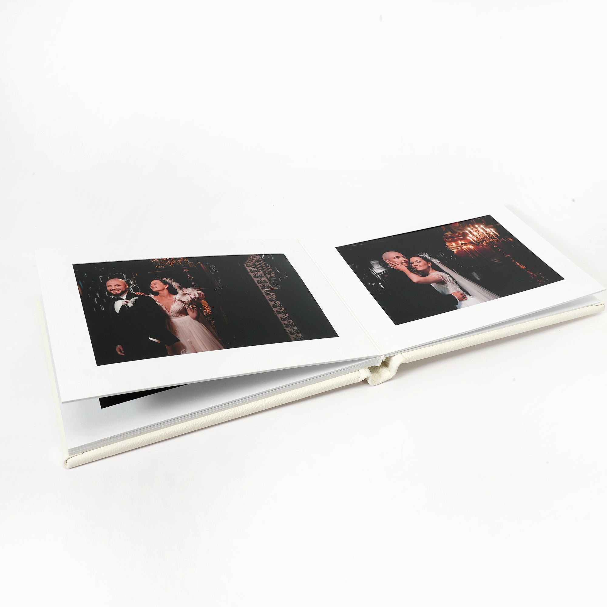 Genuine Leather Slip-in Album - Ivory White