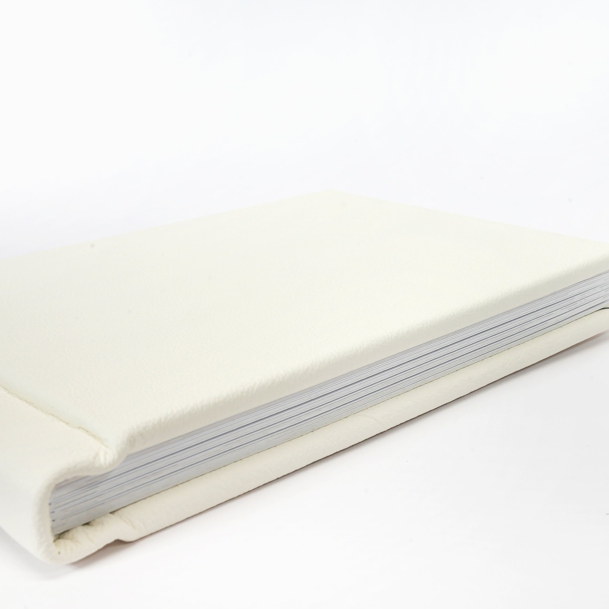 Genuine Leather Slip-in Album - Ivory White