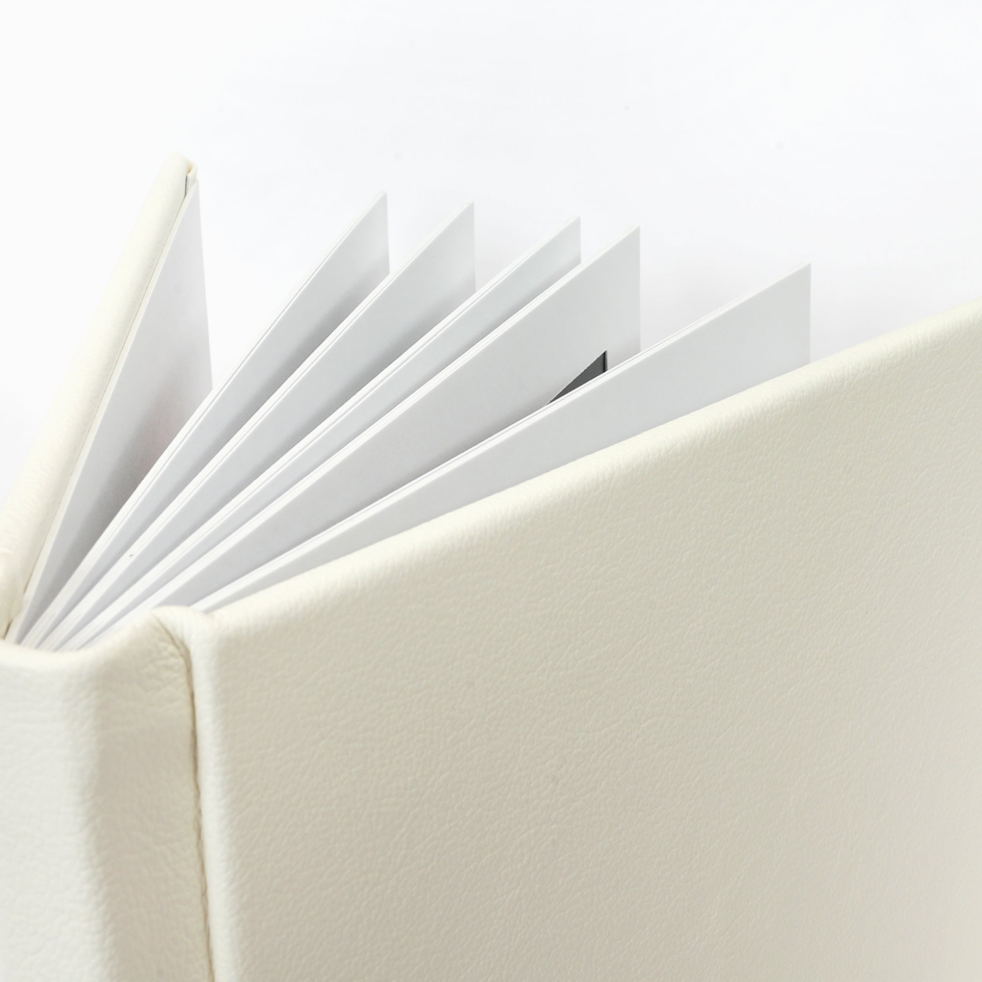 Genuine Leather Slip-in Album - Ivory White